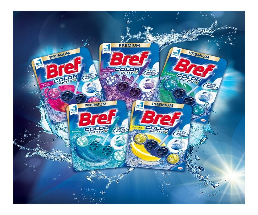 Bref WC Color Activ zawieszka kulki 3x50g Eucaliptus